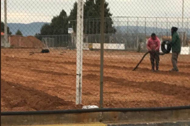 Συνεχίζονται οι εργασίες στο προπονητικό του Αγίου Σπυρίδωνα